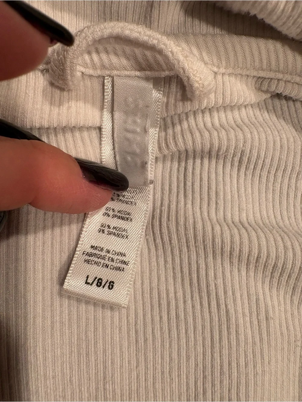 Skims ribbed pajama set - large
